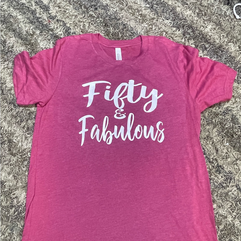 Fifty and Fabulous graphic tee